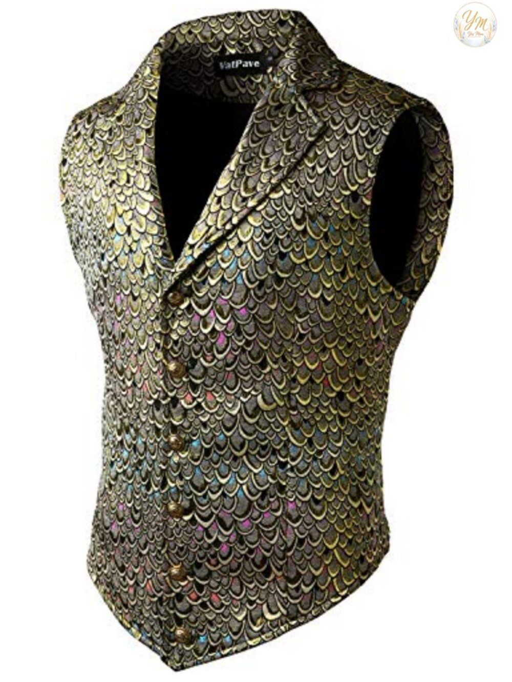 Victorian Steampunk Gothic Waistcoat Slim Fit V-Neck Vest